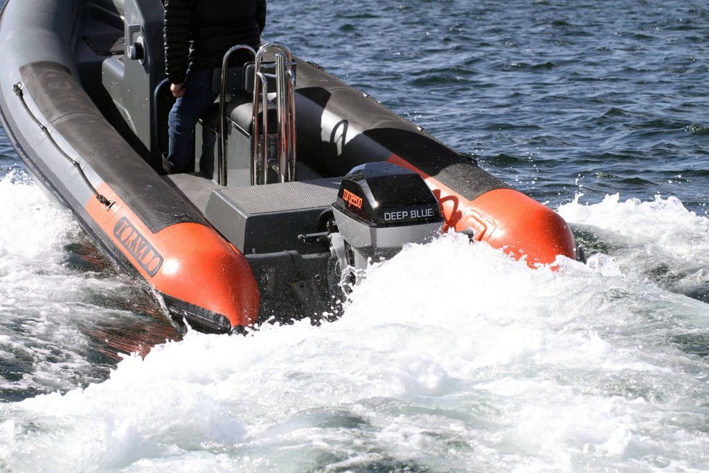 Tornado Zero-E with electrically powered motor from Torqeedo