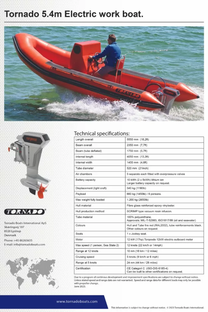 Tornado-5.4m-electric-work-boat-with-12kW-motor