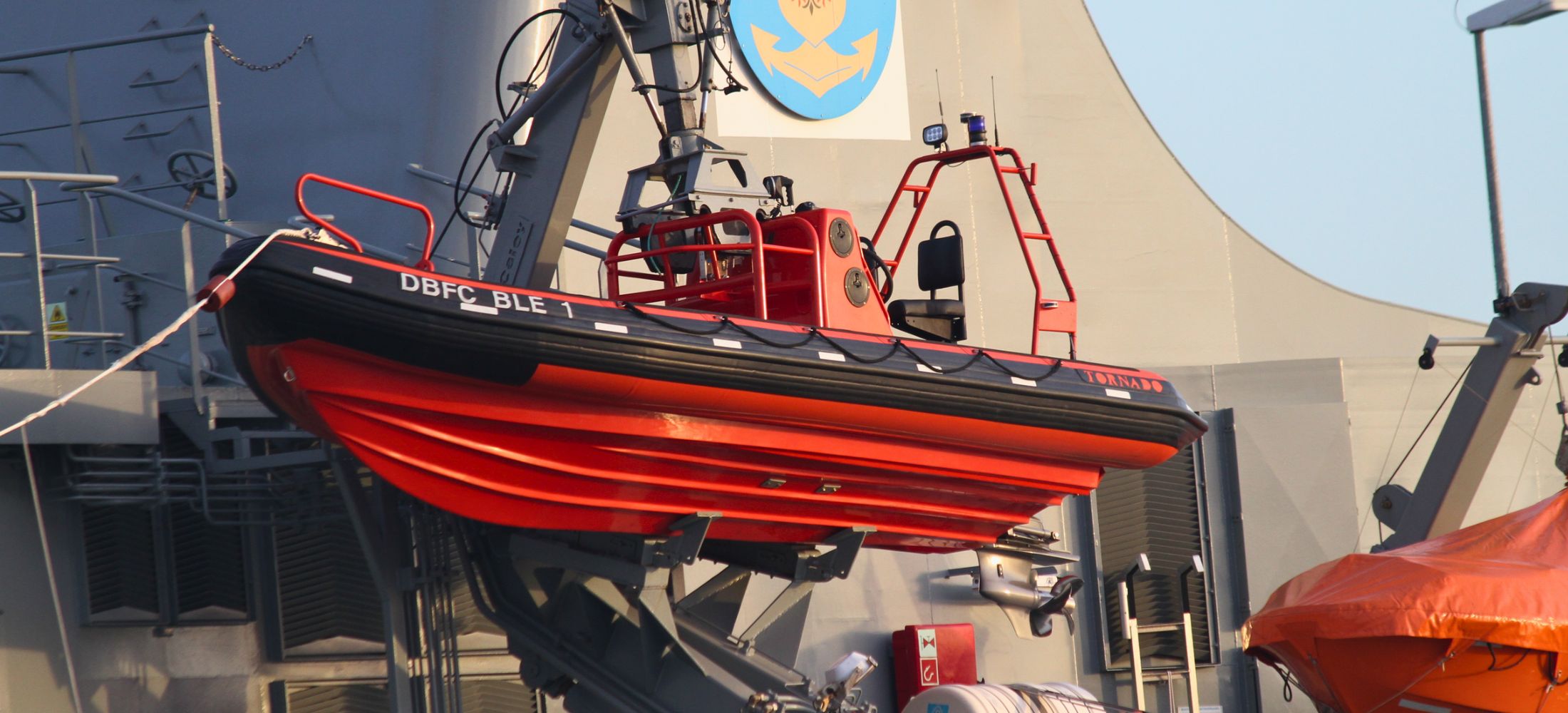 Rescue-boat-on-board-as-a-tender-for-a-large-ship